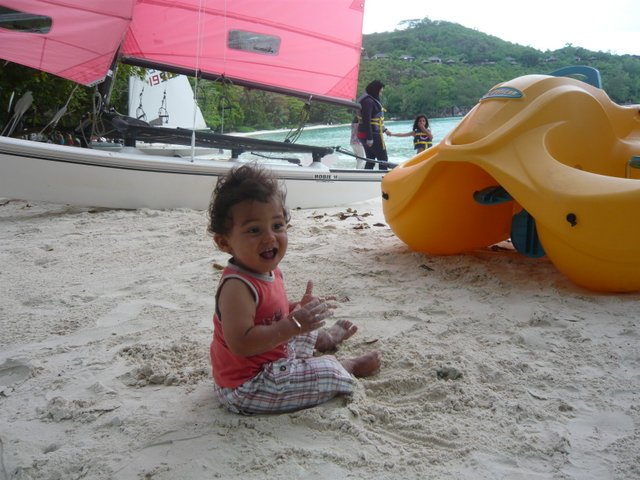 seychelles avec un bebe