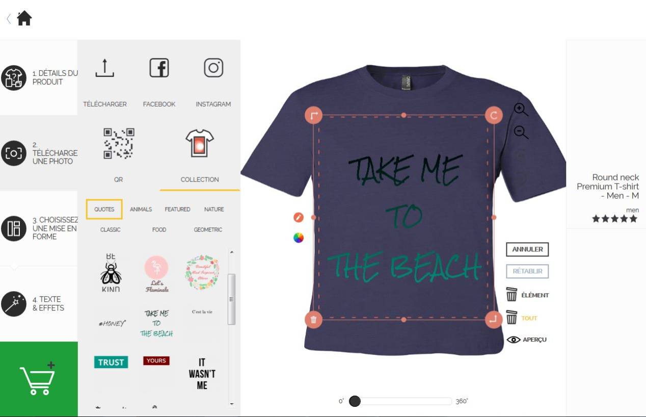 Personnalisez votre t-shirt avec vos souvenirs de vacances