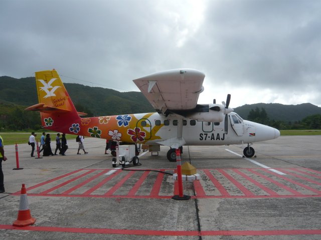 transport avion seychelles