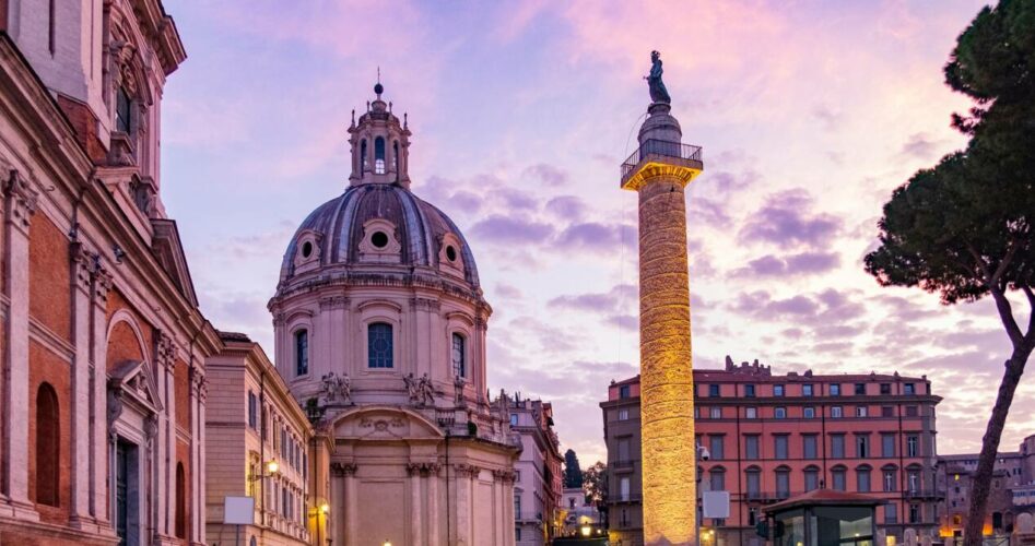 colonne trajan pres piazza venezia