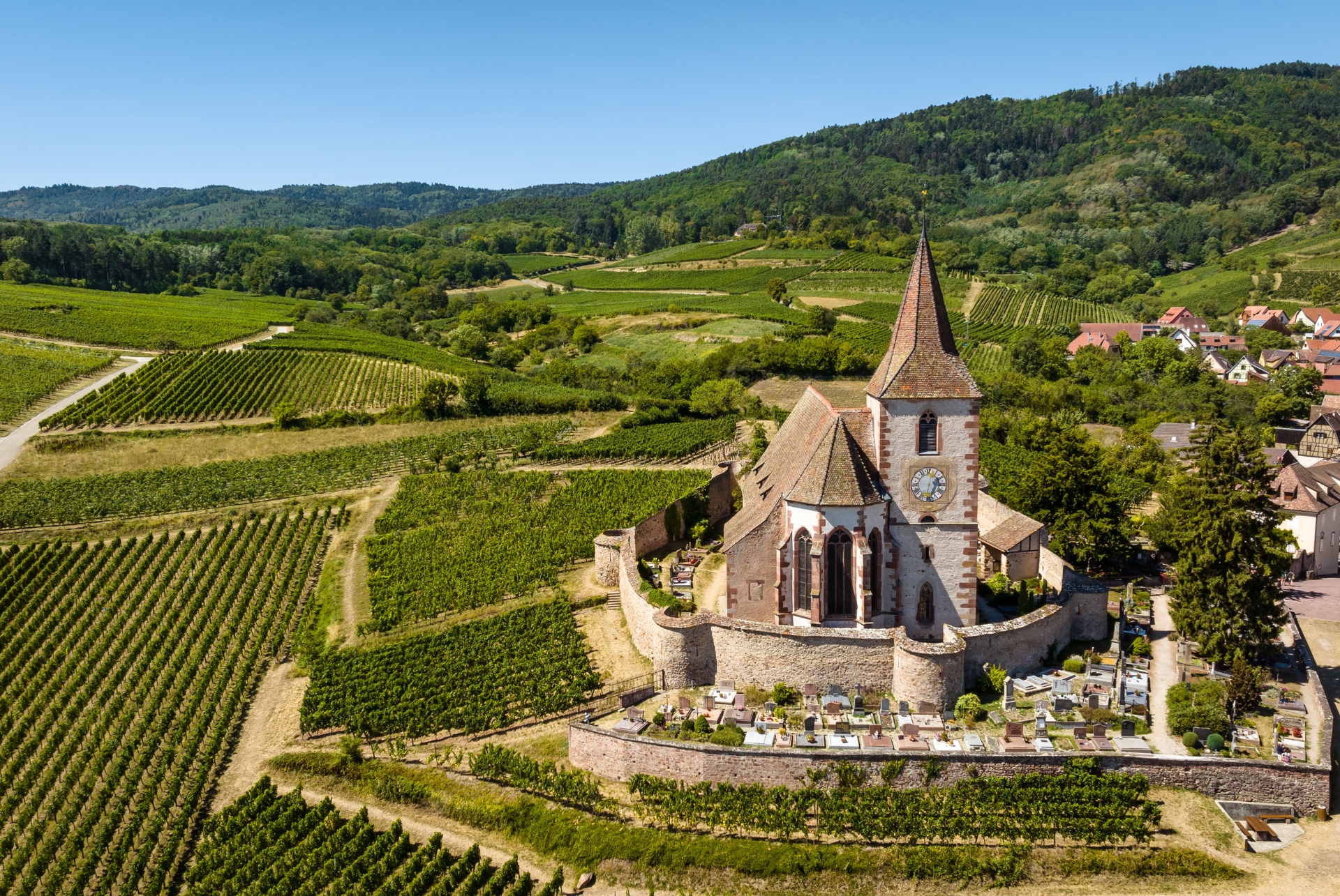 route de vins en camping car alsace