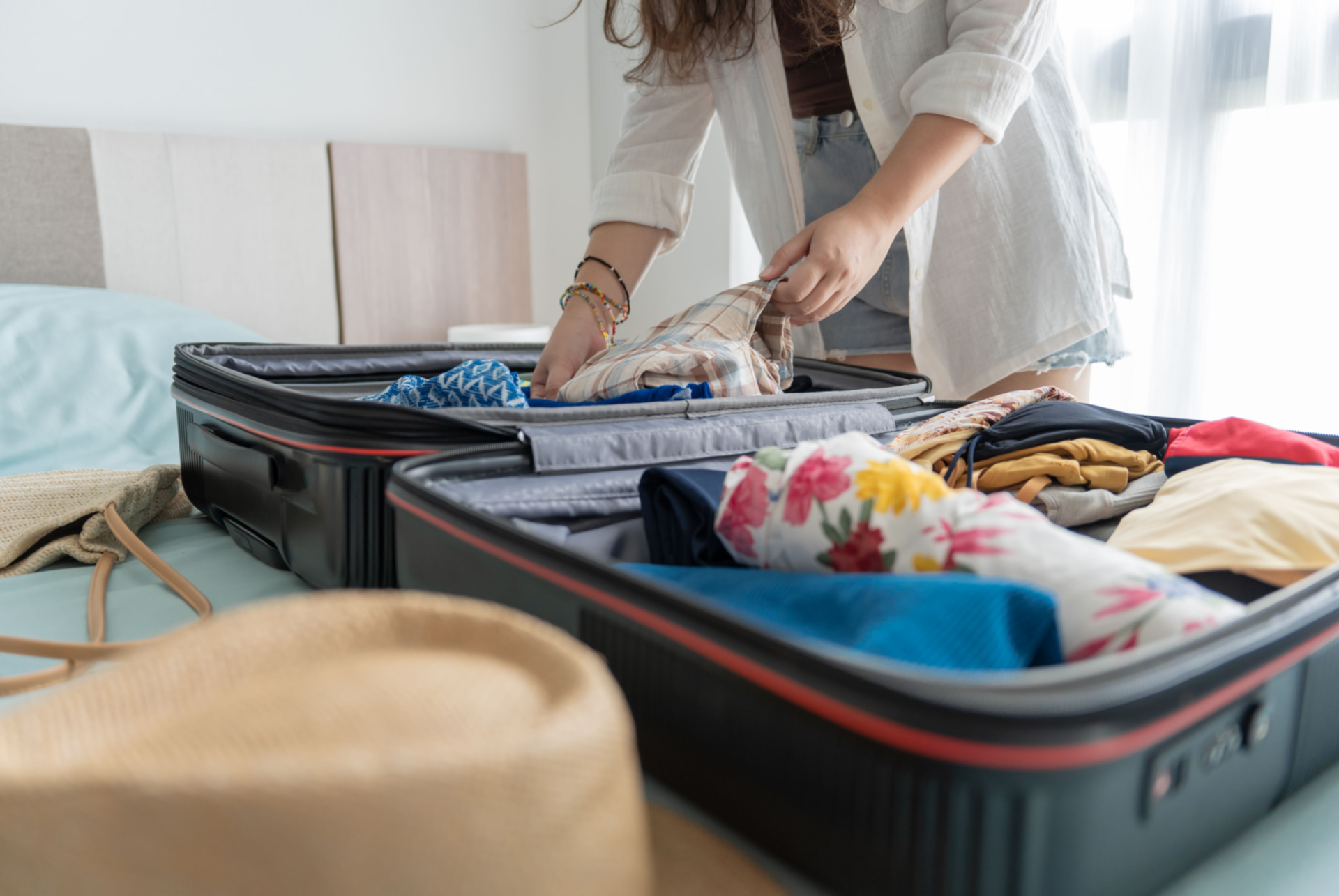 valise vacances a la mer